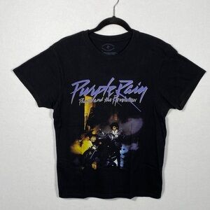 Prince& The Revolution People Rain Black Graphic T-Shirt size medium